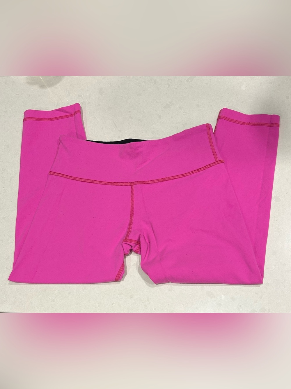 lululemon athletics pink capri leggings W